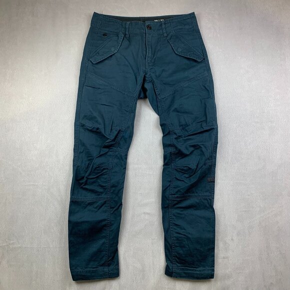 G Star Raw Mens Pants 29 Navy Blue Rovic DC 3D Tapered Military Streetwear 29x29 - Picture 1 of 12